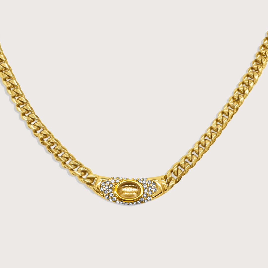Alessia | Necklace in Gold Brown