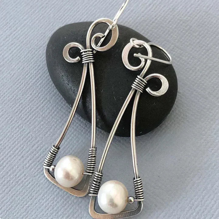 Amiri | Vintage Dangling Pearl Earrings