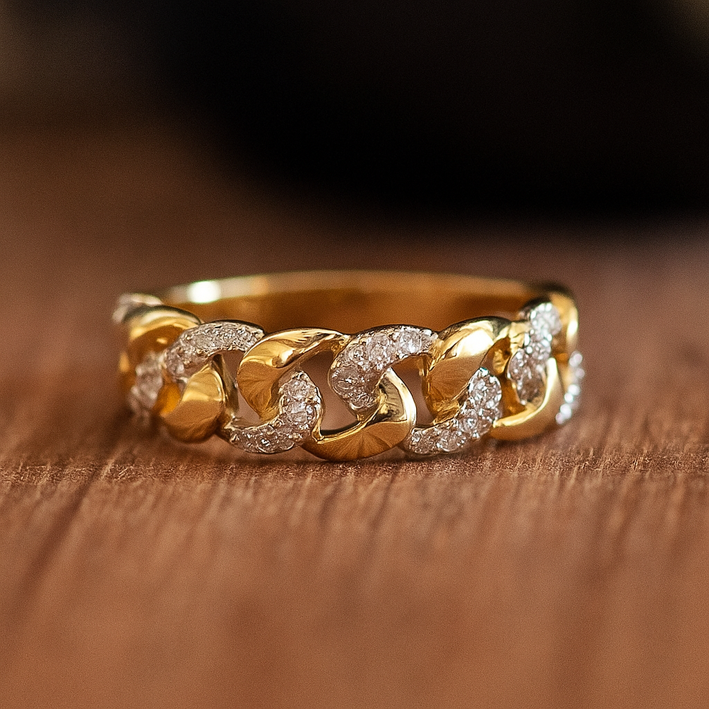 Sadie | Elegant Gold Link Ring