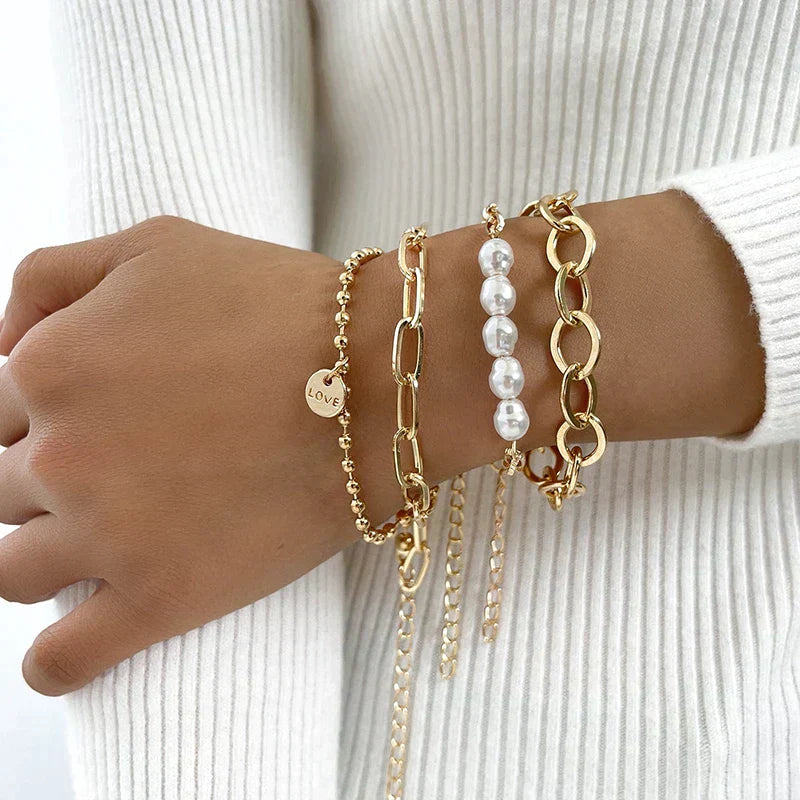 Romina | Gold Pearl Bracelet Packs