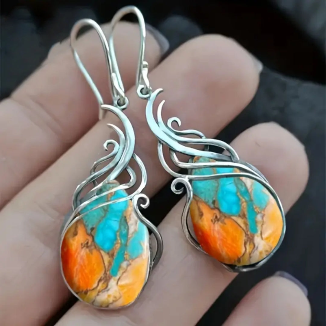 Althea | Brilliant Gemstone Drop Earrings