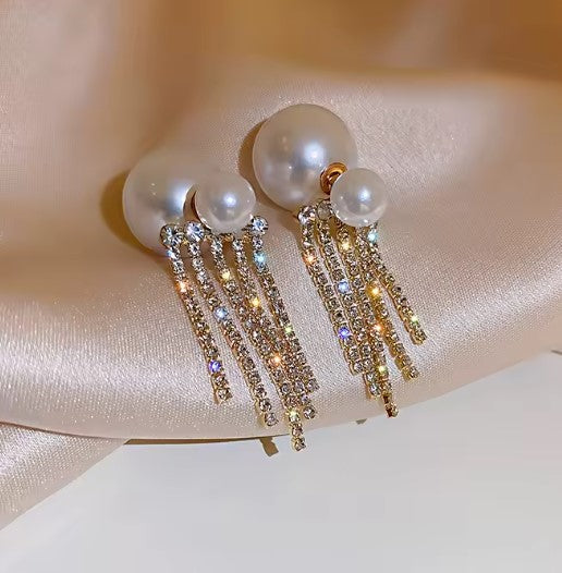 Irene | Brilliant Pearl Earrings