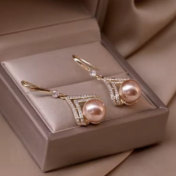 Ashlyn | Fashion Luxury Pearl Dangle Earrings
