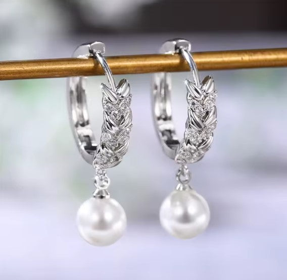 Miranda | Fashion Luxury Pearl Dangle Earrings