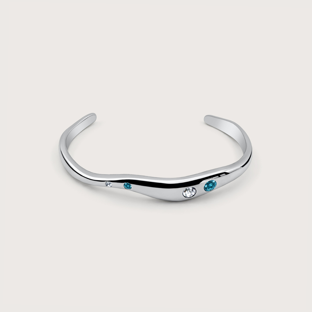 Dakota | Adjustable Faro Bangle in Silver