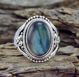 Callista | Vintage Colorful Gem Stacking Ring
