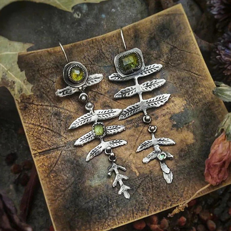 Everlee | Vintage Nature Earrings in Silver