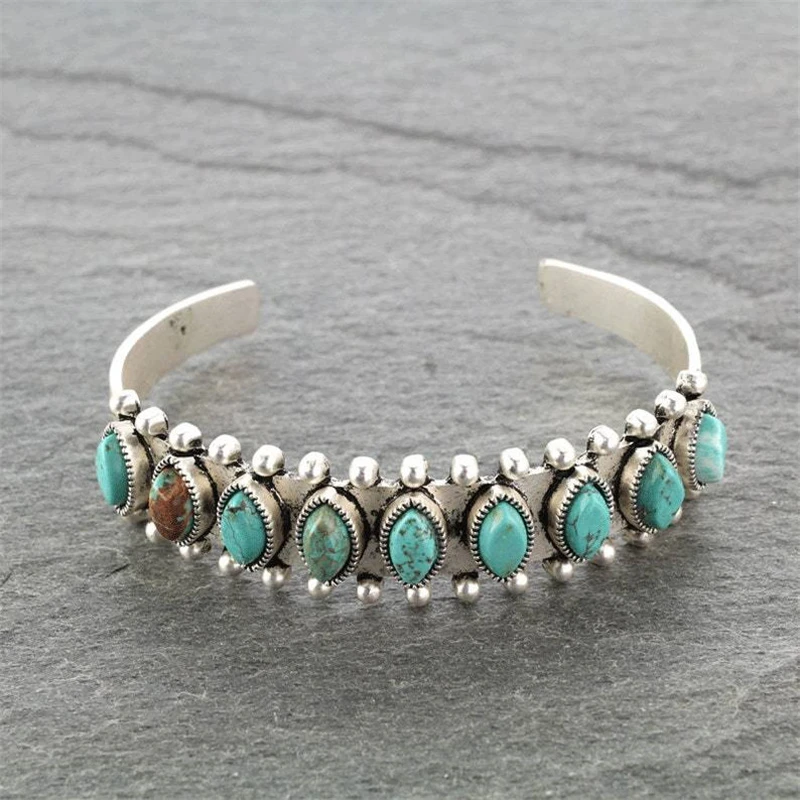 Brooklynn | Vintage Turquoise Stone Bracelet