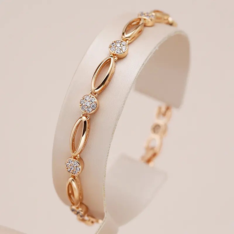 Fallon | Elegant gold-plated zirconia bracelet