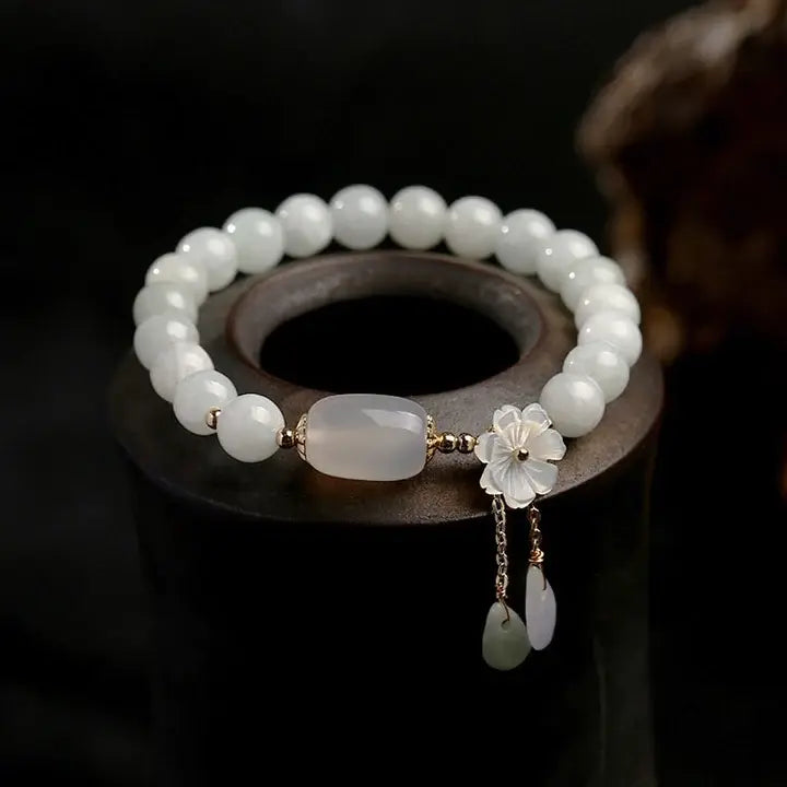 Marisol | Aquamarine Bracelet with Pearls
