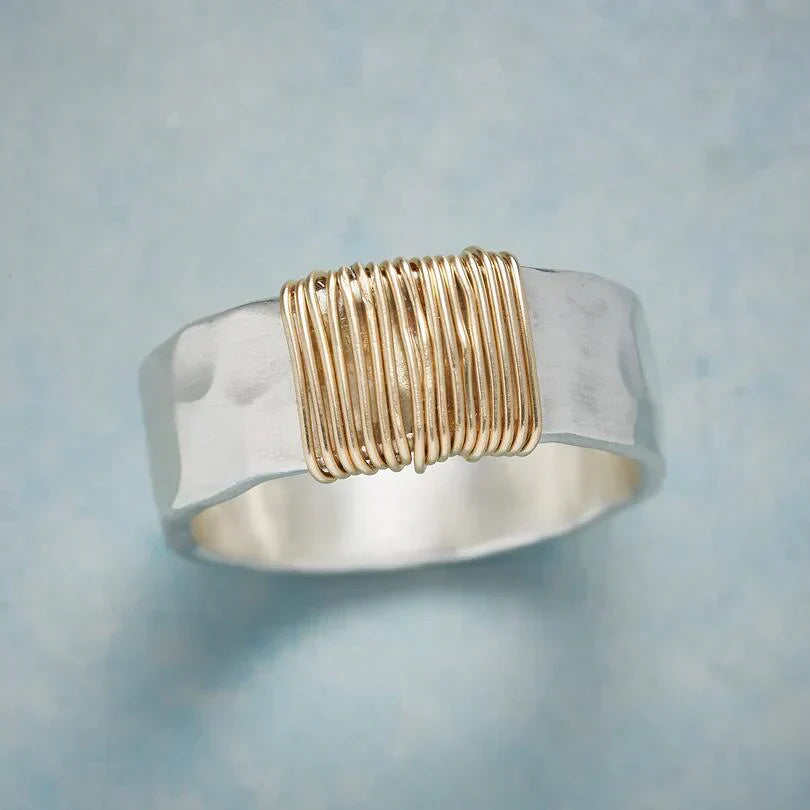 Marigold | Golden Boho Threads Ring