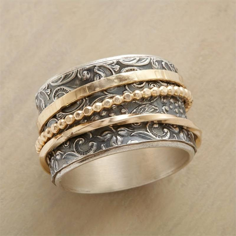 Amara | Vintage Gold & Silver Ring