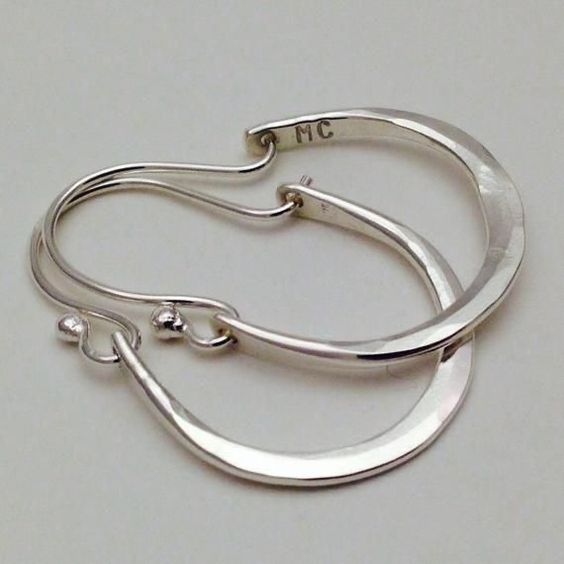 Sienna | Vintage Silver Hoop Earrings
