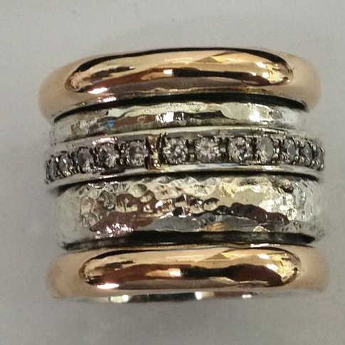 Ainsley | Thick Vintage Ring in Gold and Silver