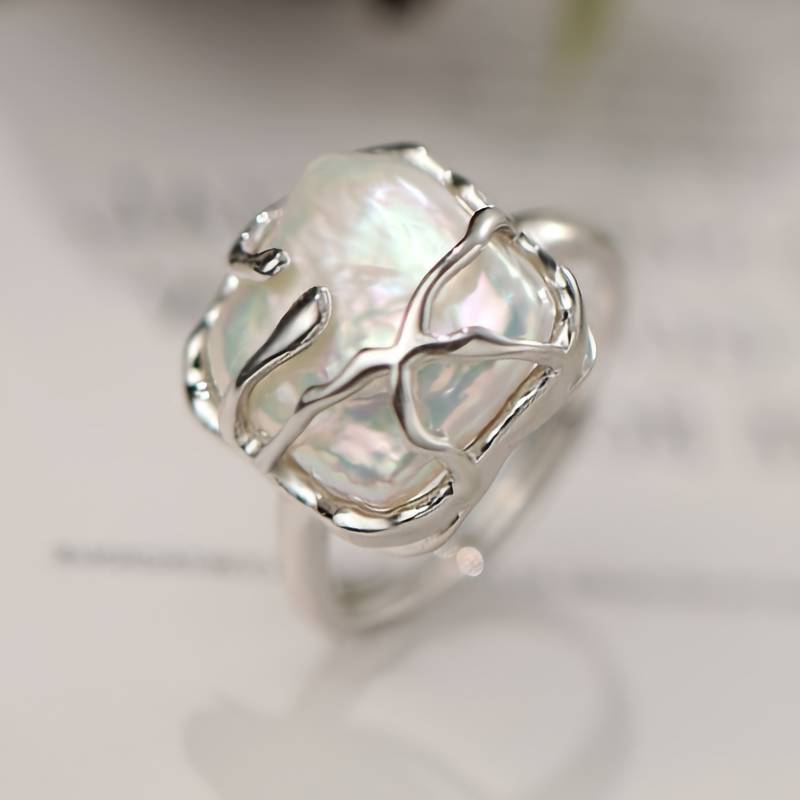 Liberty | Vintage Pearl Silver Ring