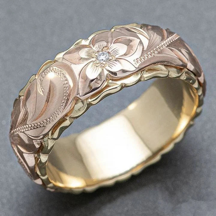 Riley | Timeless Rose Blossom Gold Ring