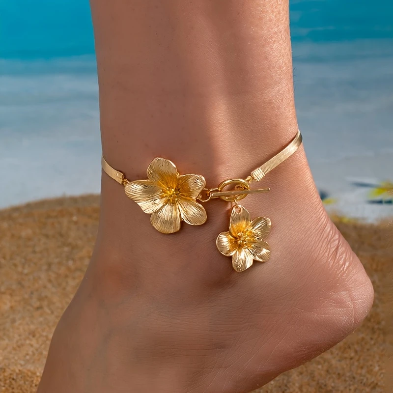 Lorelei | Golden Blossom Ankle Bracelet