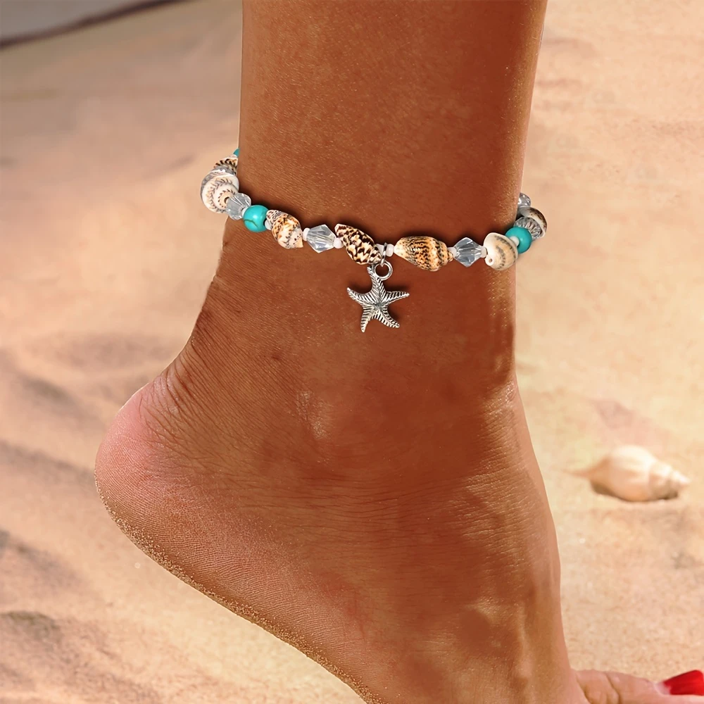 Demi | Starfish Stone Ankle Bracelet