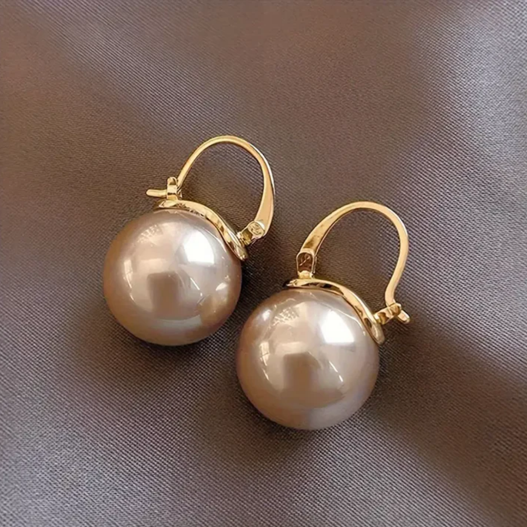 Elia | Golden Pearl Exquisite Earrings