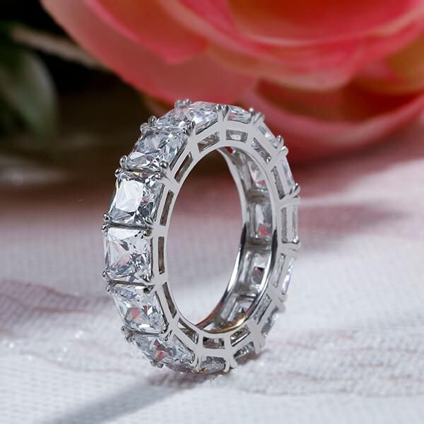 Chaya | Eternity Created White Wedding Band