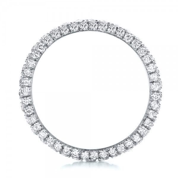Lilianna |  Micro Pave Eternity Wedding Band For Women Silver Band