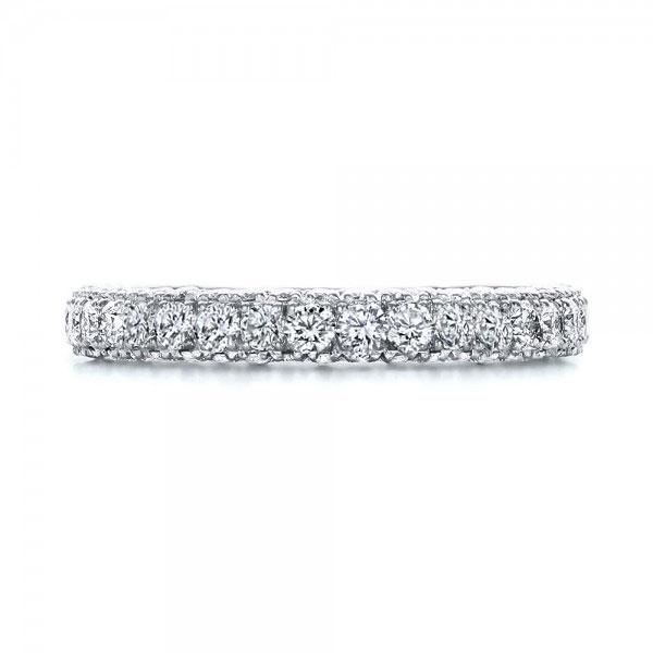 Lilianna |  Micro Pave Eternity Wedding Band For Women Silver Band