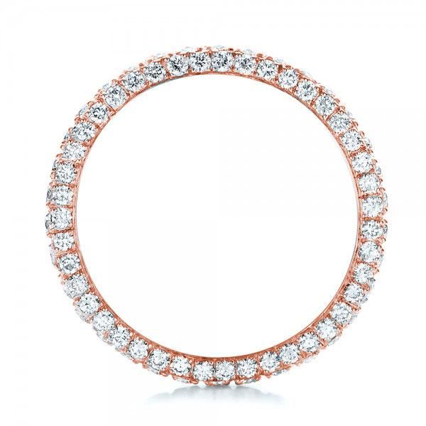 Susan | Rose Gold Eternity Created White Sapphire Wedding Band