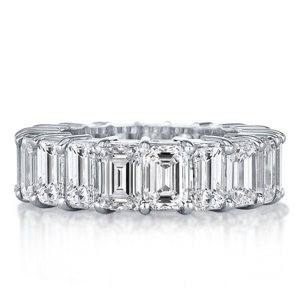Rayne | Emerald Cut Eternity Wedding Band Ring Affordable
