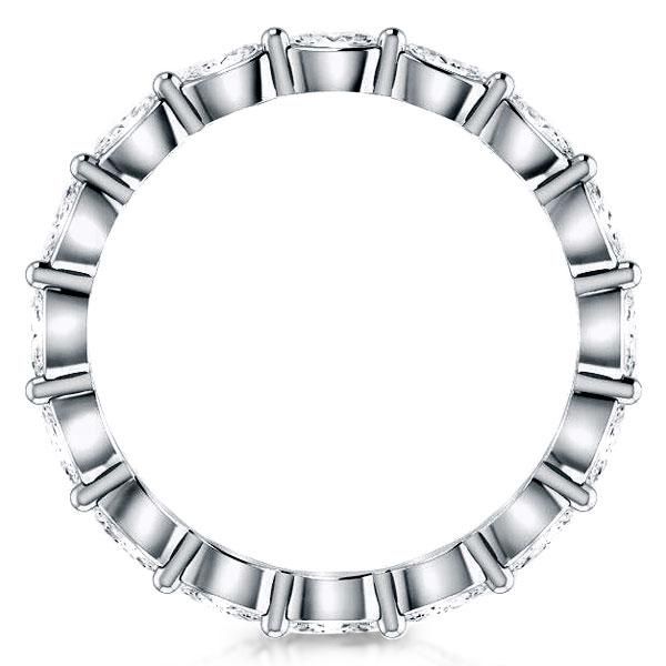Celine | Eternity Marquise Created White Sapphire Wedding Band