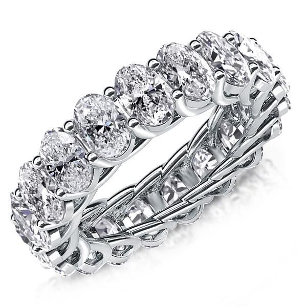 Hattie |  Oval Cut Band Ring Eternity Wedding Band For Women