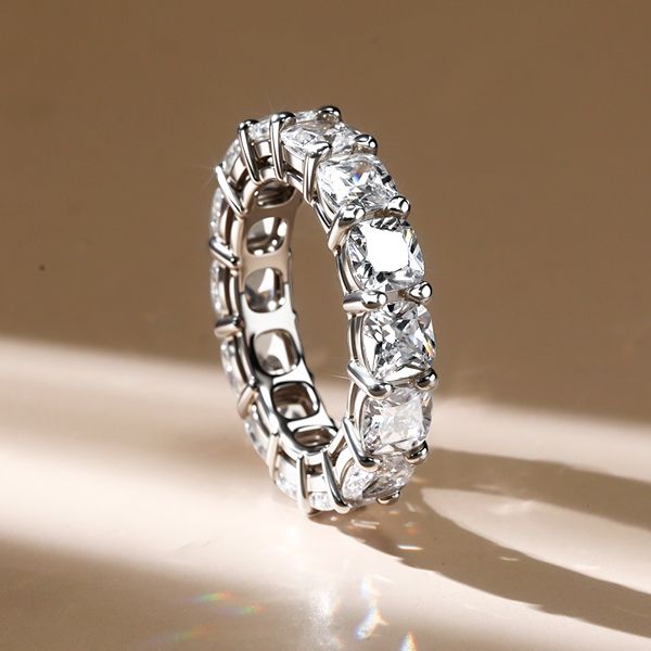 Hadlee | Cushion Cut Wedding Band Eternity Band For Women