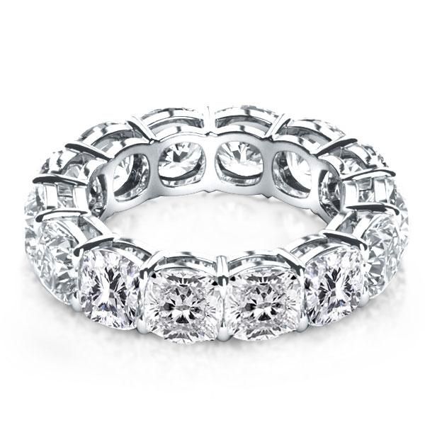 Hadlee | Cushion Cut Wedding Band Eternity Band For Women