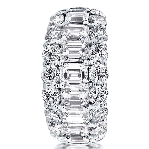 Icelynn | Triple Row Half Eternity Wedding Band