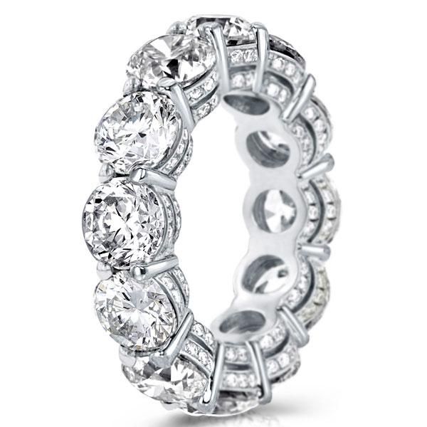 Alaia | Unique Round Cut Eternity Wedding Band For Women