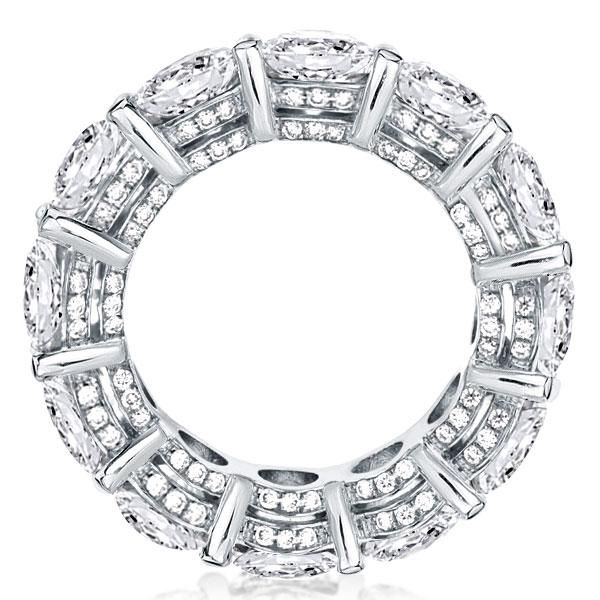 Alaia | Unique Round Cut Eternity Wedding Band For Women