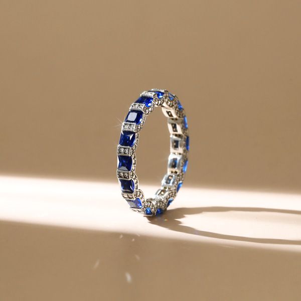 Arabella |  Unique Sapphire Eternity Band Ring For Women