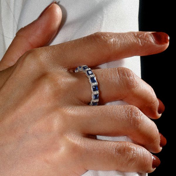 Arabella |  Unique Sapphire Eternity Band Ring For Women