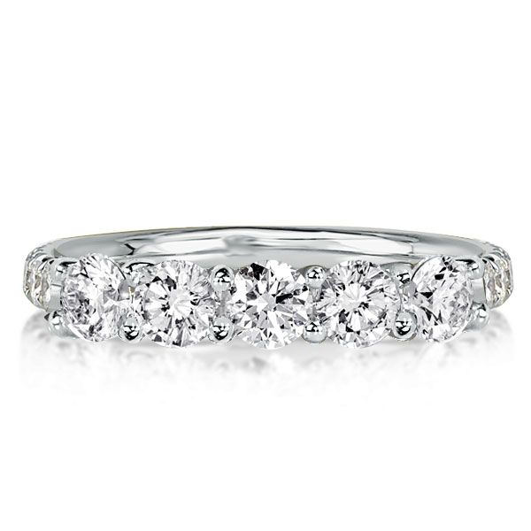 Honey | Five Stone Half Eternity Band Wedding Band For Women