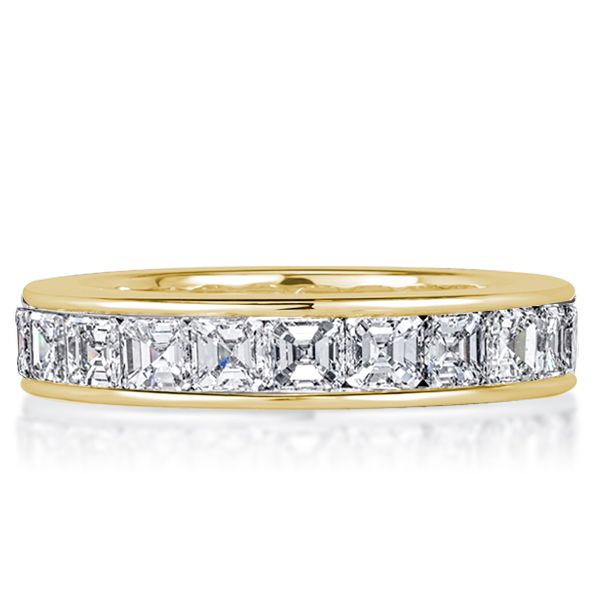 Lakelyn | Asscher Cut Eternity Wedding Band For Women