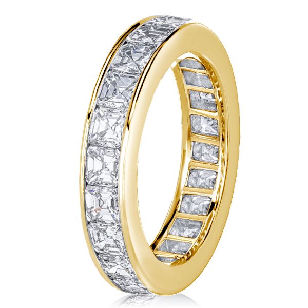 Lakelyn | Asscher Cut Eternity Wedding Band For Women
