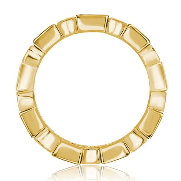 Whitley | Bezel Baguette Blue Sapphire Eternity Wedding Band For Women