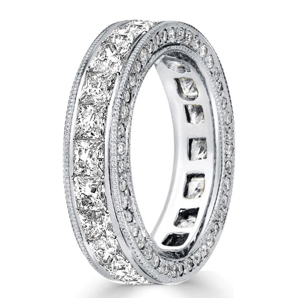 Remy | Princess Cut Eternity Wedding Band Channel Set Band Ring
