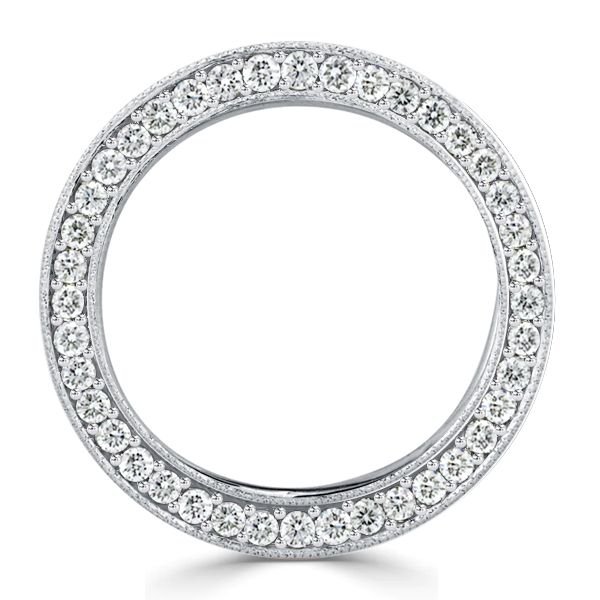 Remy | Princess Cut Eternity Wedding Band Channel Set Band Ring
