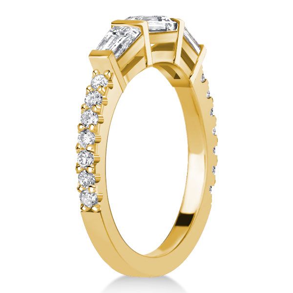 Nyomi | Baguette Dainty Wedding Band For Women Anniversary Ring