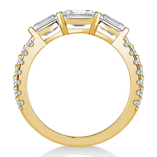 Nyomi | Baguette Dainty Wedding Band For Women Anniversary Ring