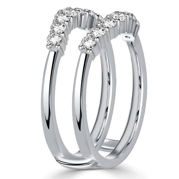Siya | Shared Prong Enhancers Ring Guard Enhancers Band Ring