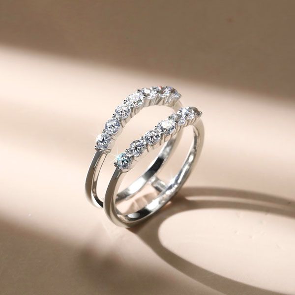 Siya | Shared Prong Enhancers Ring Guard Enhancers Band Ring
