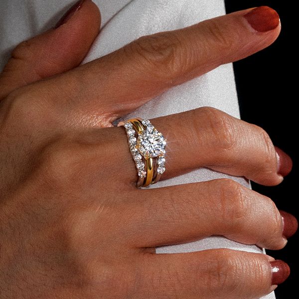 Siya | Shared Prong Enhancers Ring Guard Enhancers Band Ring