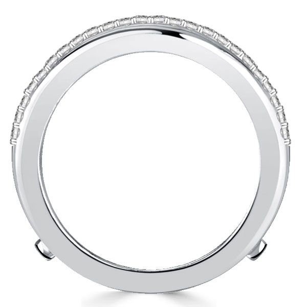 Gracie | Baguette Cut Ring Guard Enhancer Wedding Band Sterling Silver Rings