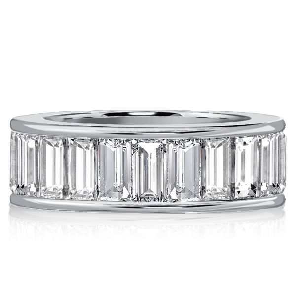 Daphne | Channel Setting Baguette Cut Eternity Wedding Band